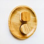 Matte Black Glass Jars Supplier - Bamboo Tops Bottles 3ml-9ml Custom Colors