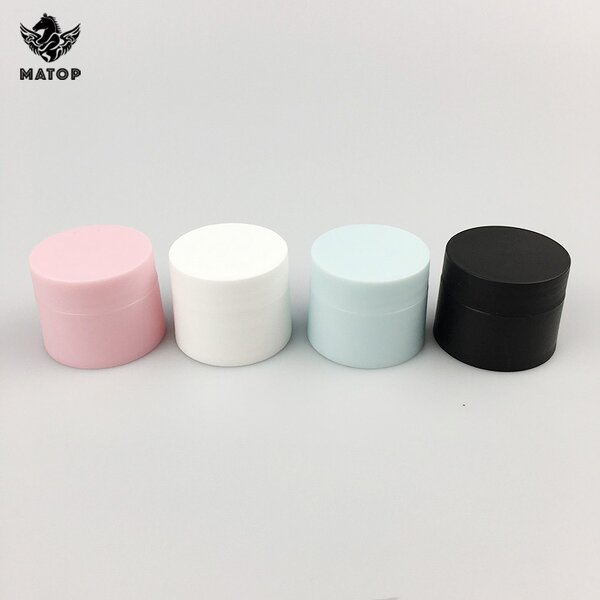 Plastic Cream Jar Factory - Colorful with Lids Pink 5g-50g Jar