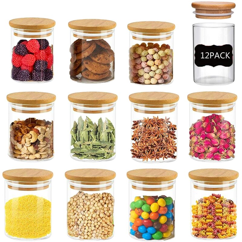 Food Spice Glass Container Factory - Food Grade 1-10 oz Transparent Storage