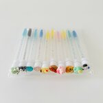 Eyebrow and Eyelashes Brush Factory - Wholesalers Black White Pink Purple