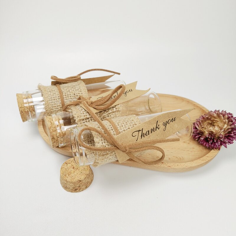 Mini Glass Bottles Factory - 10ml 15ml 20ml With Cork Wooden Stopper