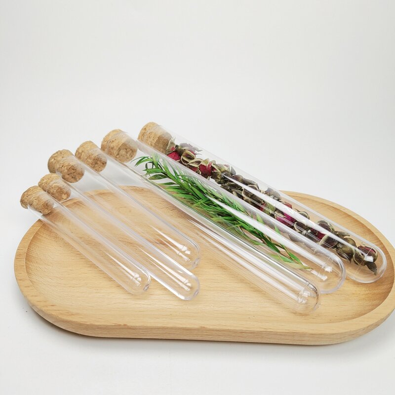 Plastic Test Tubes Manufacturer - Customized Size 200mm with Cork Stopper