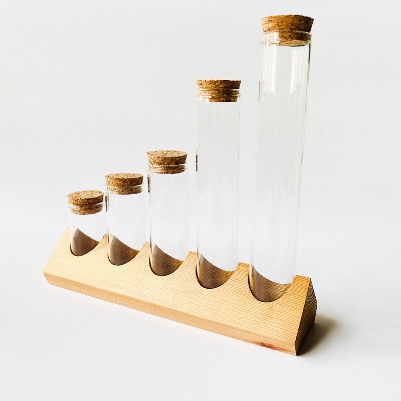 Glass Test Tube Manufacturer - Wholesale with Cork for Spice Packing