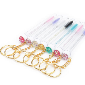 Eyelash Spoolie Brush Supplier - Wholesale Customized Top Caps Keychain
