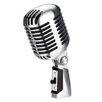 XLR Wired Microphone Supplier - 55SH Silver Universal Vocal for Podcasting