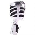 XLR Wired Microphone Supplier - 55SH Silver Universal Vocal for Podcasting