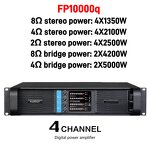 Professional Audio Amplifier Factory - FP10000q 4-Channel 10000 Watt