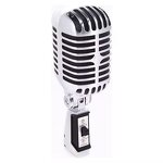 XLR Wired Microphone Supplier - 55SH Silver Universal Vocal for Podcasting