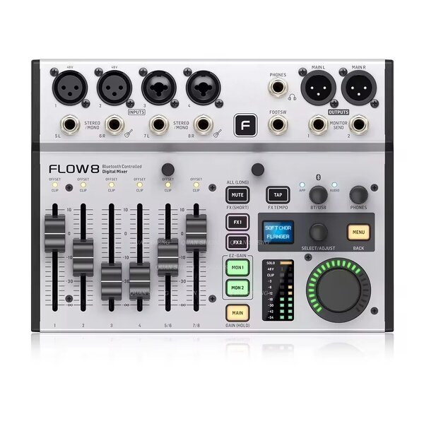 Digital Mixer Processors Factory - Flow 8 Mini with 16 Effects Bluetooth