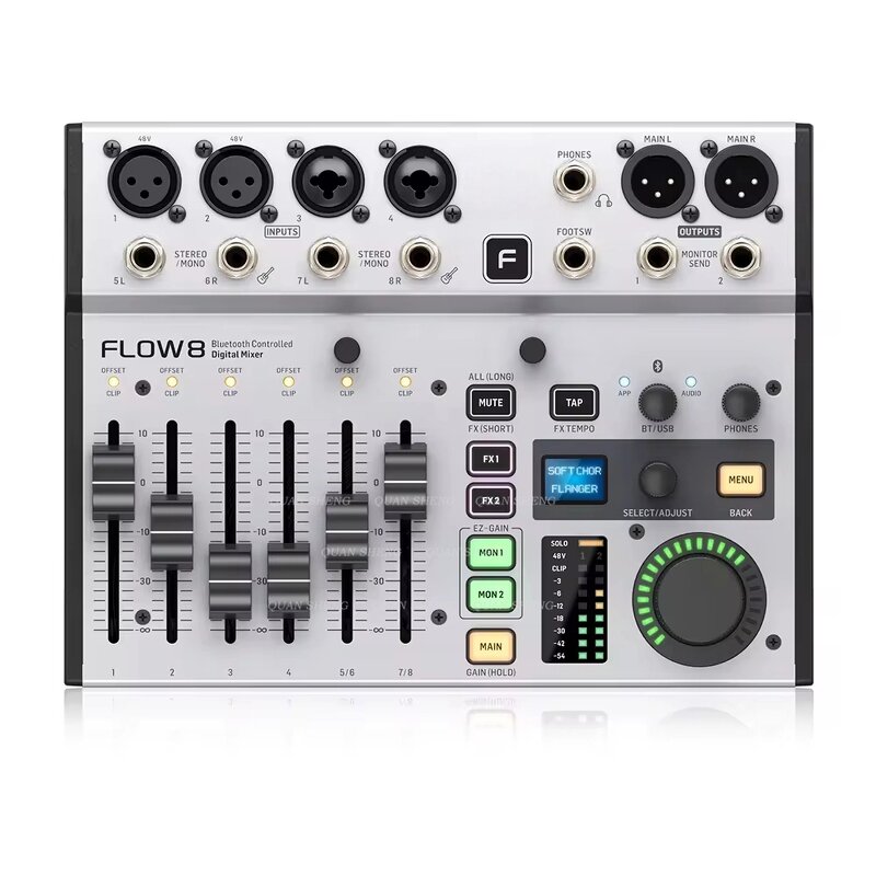 Digital Mixer Processors Factory - Flow 8 Mini with 16 Effects Bluetooth