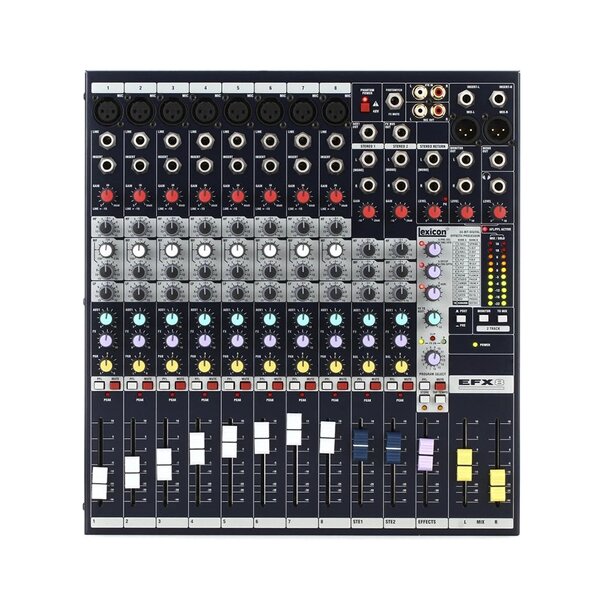 Analog Audio Mixer Manufacturer - EFX8 8-Channel 8 Mono with Lexicon Effects