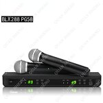 Dual Wireless Mic System Factory - Shur BLX288/PG58 Handheld Dynamic