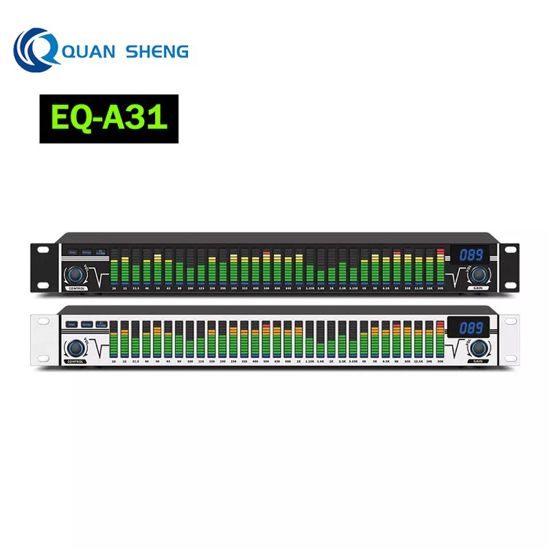 Digital Audio Equalizer Manufacturer - EQ-A31 Dual Channel Graphic Led