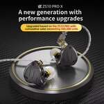 In Ear Wired Earphones Supplier - KZ ZS10 Pro X Music HiFi Bass Monitor