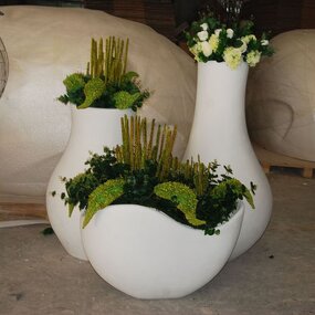 Fiberglass Pots Manufacturer - OEM RUYA Elegant Design for Interior Decoration