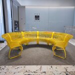 Multi Seat Bench Factory - OEM Durable Stainless Steel with Backrest for Outdoor Public Spaces Resistant