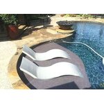 Outdoor Furniture Factory - OEM RUYA Wood Fiberglass Bench Garden Patio Park Water Recreation Pool
