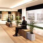 Cast Iron Bench Supplier - OEM Modern Urban Flower Planter with Anti-Corrosion for Park Outdoor Patio