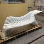 Parametric Sofa Factory - OEM Solid Wood Customizable Handcrafted 3D Printed Hotel Airport Lounge