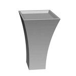 Fiberglass Planter Factory - OEM Perfect Quality Customizable Large Rectangular Model Garden Tree Planting