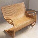 Reclining Sofa Factory - OEM Premium Modern Parametric Wavy Wood Ergonomic High Back for Hotels