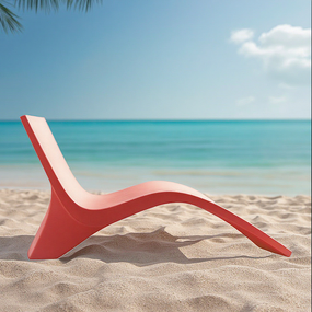 Chaise Lounge Chair Manufacturer - OEM Modern Outdoor Wood Fiberglass Foldable Waterproof for Beach Hotel