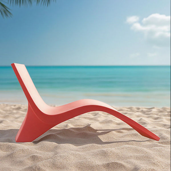 Chaise Lounge Chair Manufacturer - OEM Modern Outdoor Wood Fiberglass Foldable Waterproof for Beach Hotel
