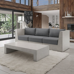 Cement Sofa Set Supplier - OEM Minimalist Design Convertible Coffee Table Comfortable Fabric Plastic Legs