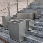 Stainless Steel Planter Box Manufacturer - OEM Rectangular Custom Dimensions Municipal Park Commercial Building Hospital