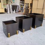 Stainless Steel Planter Box Manufacturer - OEM Rectangular Custom Dimensions Municipal Park Commercial Building Hospital