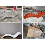 Deck Chair Manufacturer - OEM Modern Outdoor Fiberglass With Cushion Water-Use Any Color for Garden Patio