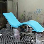 Outdoor Pool Lounger Supplier - OEM RUYA 30cm Depth Fiberglass Chaise with UV Protection Waterproof