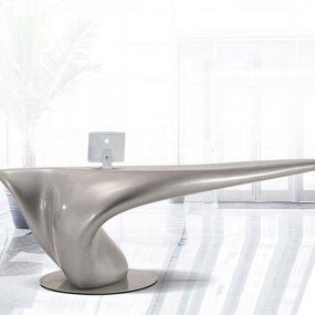 Office Desk Manufacturer - OEM Modern Interior Architecture Creative Design Boss Manager Volna Table Sculptureal