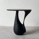 Side Table Manufacturer - OEM Custom FRP Black Special Shaped for Hotel Office Reception
