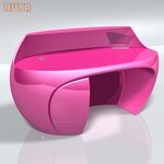 Reception Desk Supplier - OEM Customizable Contemporary Checkout Counter Lockers Durable Resin Oval
