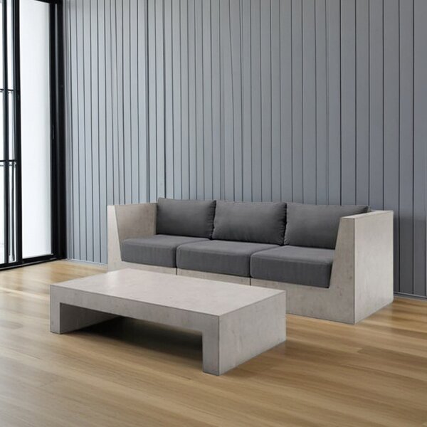 Cement Sofa Set Supplier - OEM Minimalist Design Convertible Coffee Table Comfortable Fabric Plastic Legs