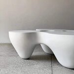 Coffee Table Factory - OEM Modern Luxury FRP Artistic Carved for Villa Hotel Lobby