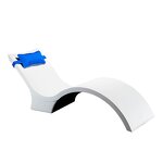 Swimming Pool Lounge Chair Factory - OEM Durable Waterproof Fiberglass Recliner for Outdoor Garden Patio Beach