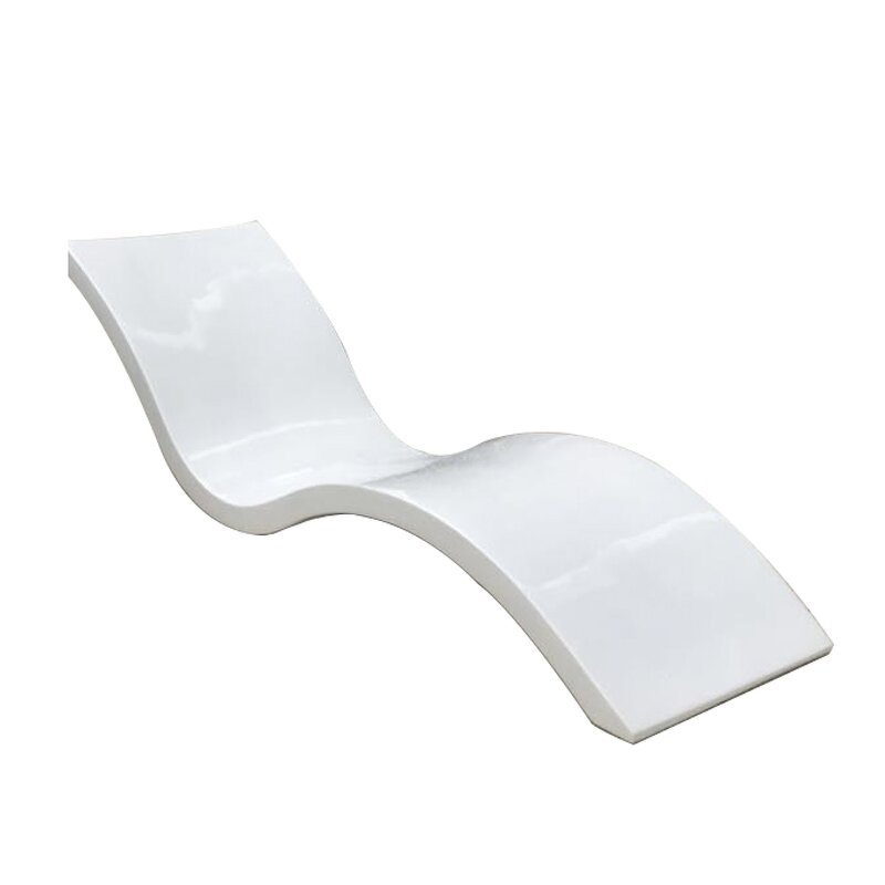 Outdoor Pool Lounger Supplier - OEM RUYA 30cm Depth Fiberglass Chaise with UV Protection Waterproof