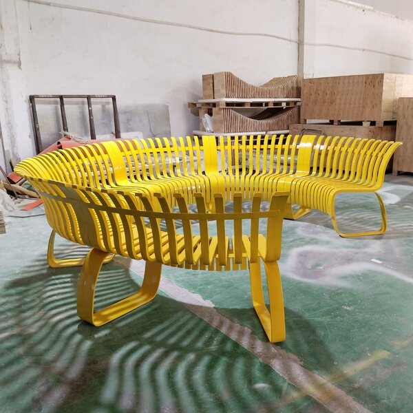 Multi Seat Bench Factory - OEM Durable Stainless Steel with Backrest for Outdoor Public Spaces Resistant