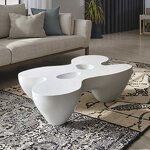 Coffee Table Factory - OEM Modern Luxury FRP Artistic Carved for Villa Hotel Lobby