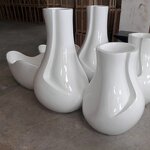 Fiberglass Pots Manufacturer - OEM RUYA Elegant Design for Interior Decoration