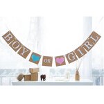 Gender Reveal Banner Factory - Boy or Girl Letter Paper for Baby Shower