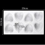 Love Heart Mousse Cake Mold Supplier - 8 Hole Dessert Pastry Silicone