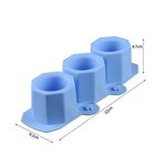 Concrete Flower Pot Mold Supplier - 3 Holes Round Geometric Polygonal