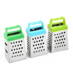 Kitchen Grater Supplier - 3 Inch 4 Side Multifunction Stainless Steel