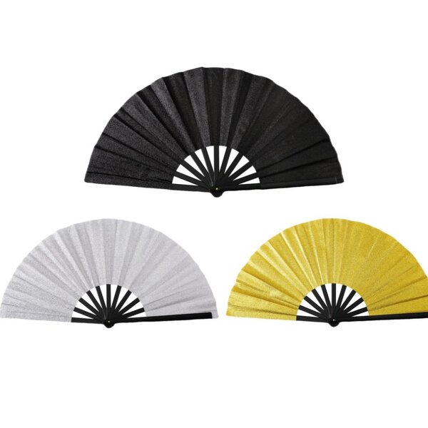 Glitter Folding Hand Fan Supplier - Festivals Party Accessories Custom