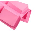 Rectangle Silicone Soap Mold Factory - 6 Cavity DIY Handmade Square