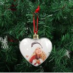 Christmas Photo Ball Supplier - Sublimation Blank Transparent Plastic 8CM