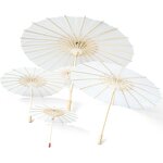 Paper Parasol Supplier - Wholesale Chinese Cheap White Wedding with Logo